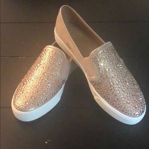 Rose gold size 8 1/2 inc slip ons